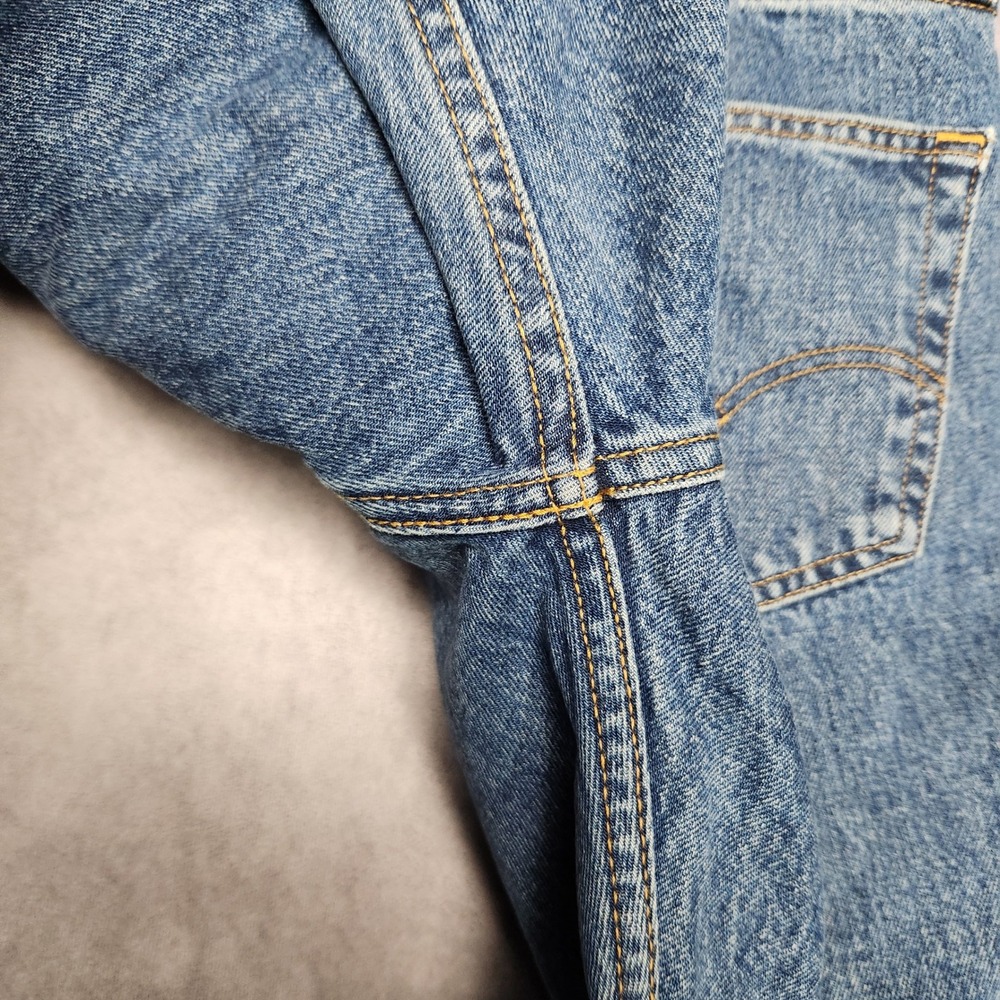Levi's 505 Regular Fit Mens Jeans size 36‎ 38x29 Blue Straight Leg Classic Denim - Picture 9 of 14